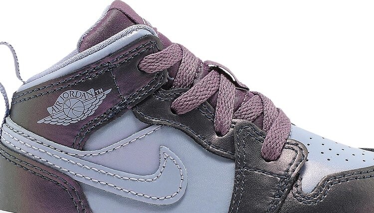 Кроссовки Air Jordan 1 Mid SE TD Monsoon Purple Rise, фиолетовый — фото 2
