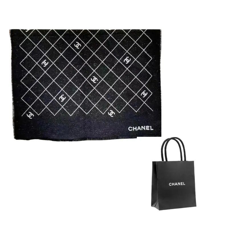 

CHANEL Женская шаль, Black