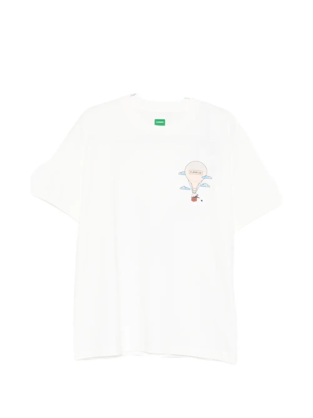 

Футболка с графическим принтом "Aeronautique" Flaneur, белый