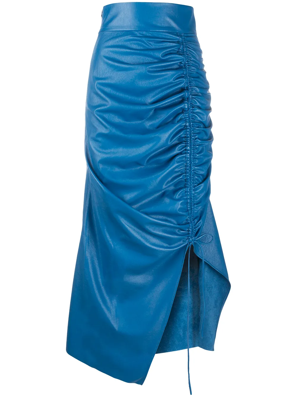 

Юбка асимметричного кроя со сборками Materiel, синий