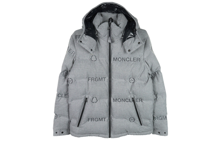 

MONCLER GENIUS Фрагмент Икс Фудзивара Хироси FRGMT Пуховик Мужской Серый, Gray