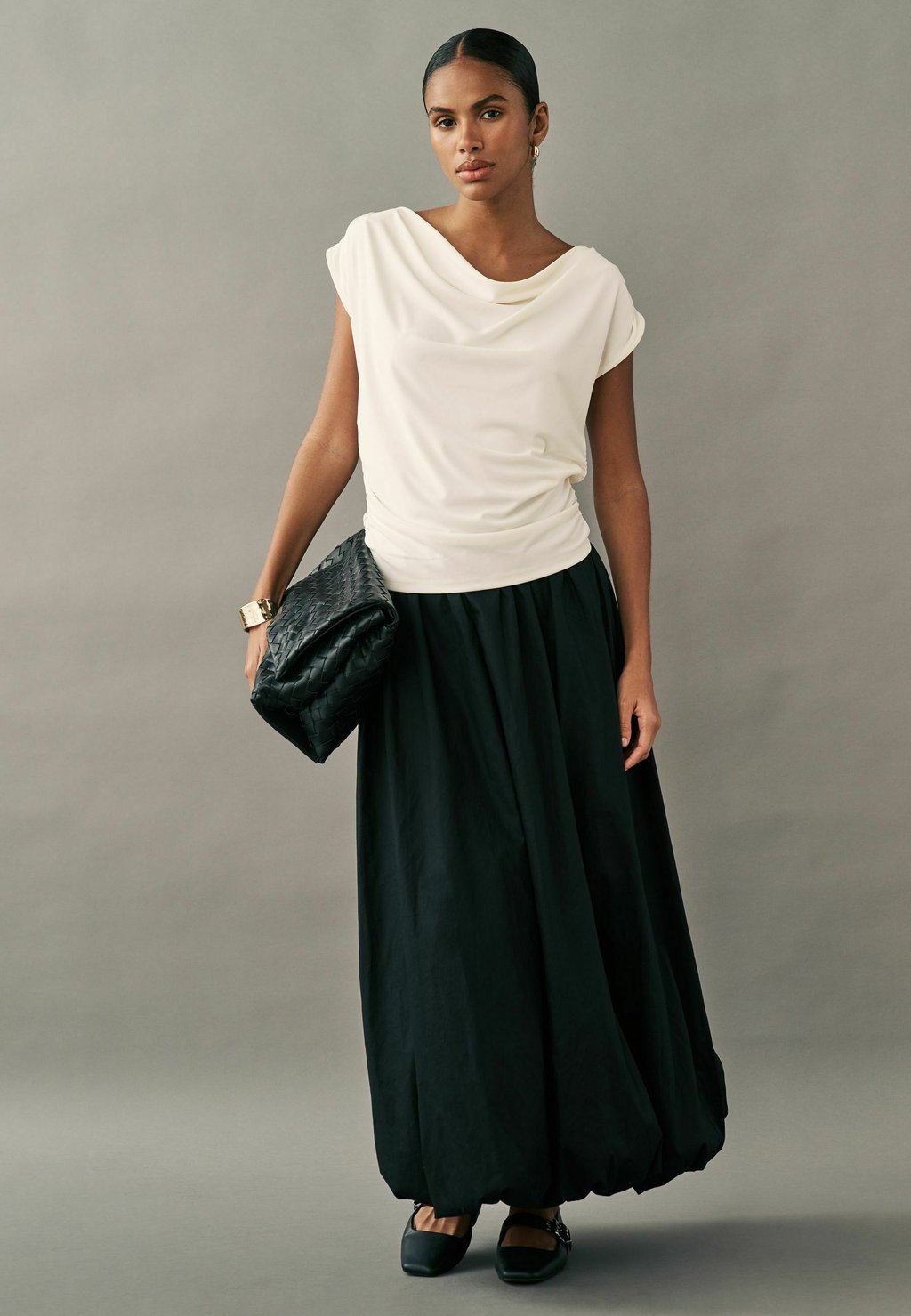 Блуза SLEEVELESS DRAPED REGULAR FIT Next, бежевый — фото 2