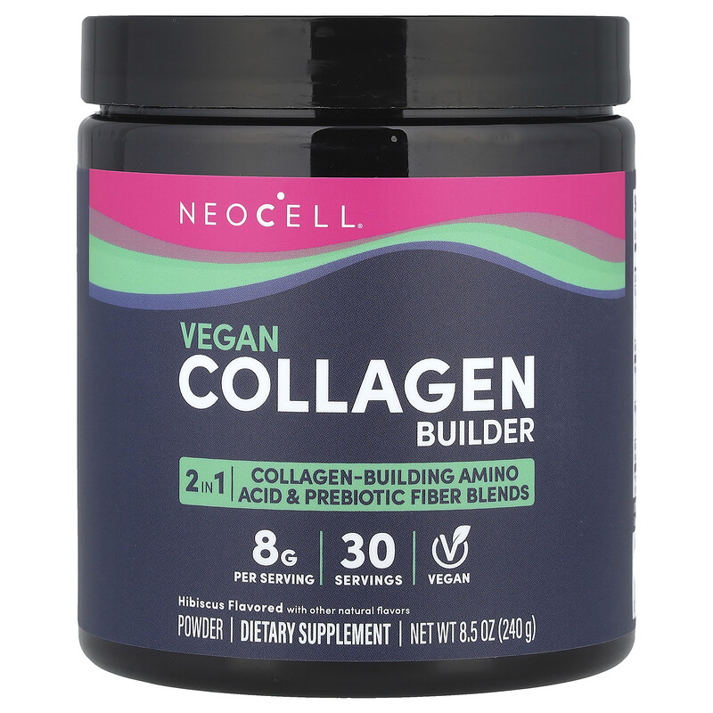 

NeoCell, Vegan Collagen Builder, порошок из гибискуса, 240 г (8,5 унции)