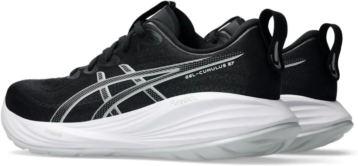 Мужские беговые кроссовки ASICS Gel-Cumulus 27, цвет Glacier Grey/Mid Grey, черный — фото 3