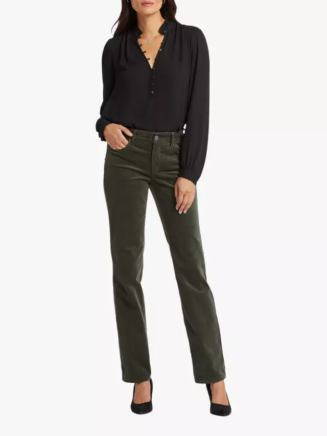 

Джинсы NYDJ Marilyn Corduroy Straight Leg, цвет vine/leaf
