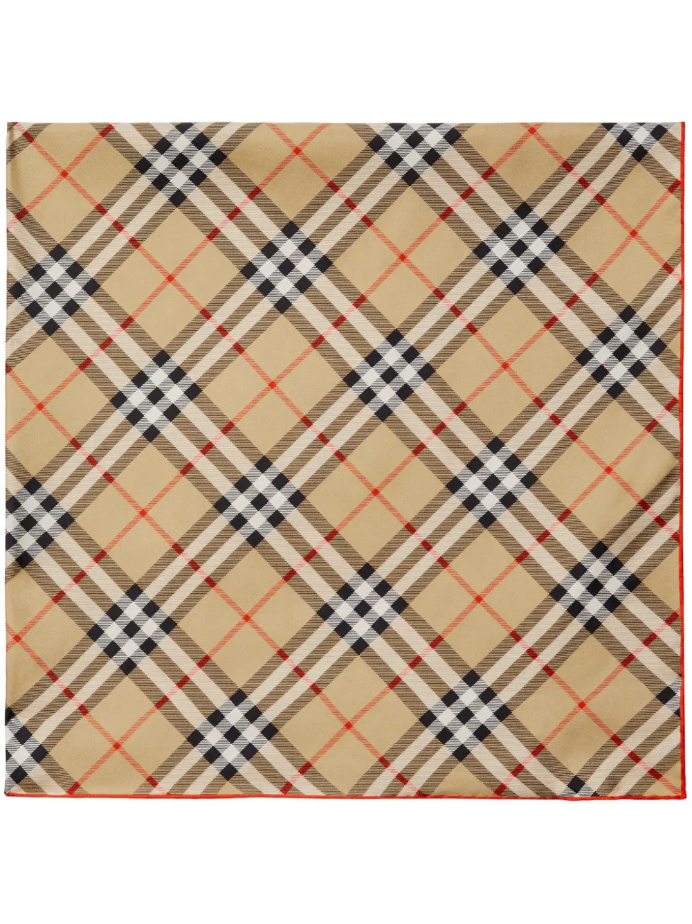 

Шелковый платок в клетку Vintage Check BURBERRY, нейтральный