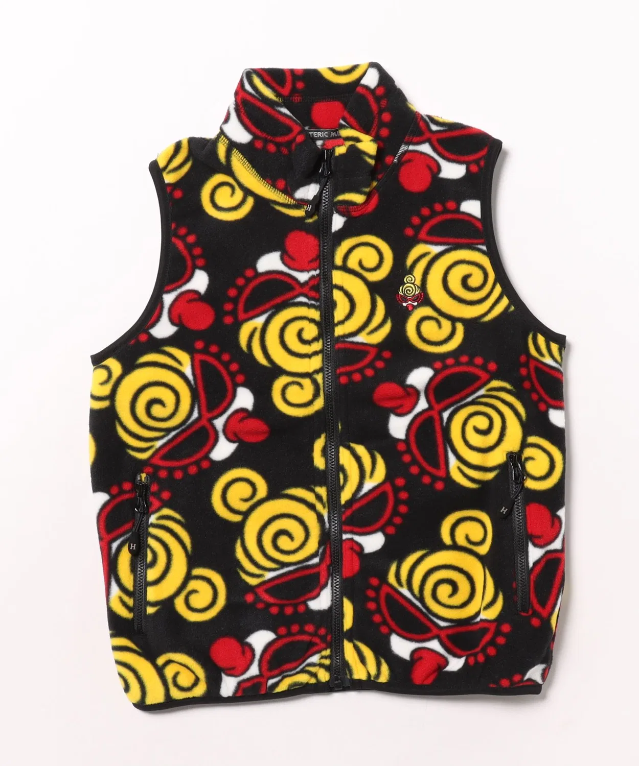 Жилет микрофлис с принтом Mini Face — фото 3