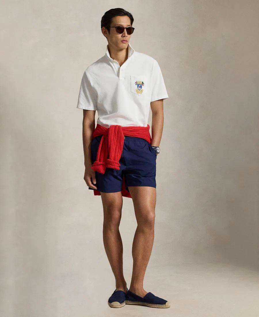 Мужские плавки классического кроя Polo Ralph Lauren, темно-синий — фото 2