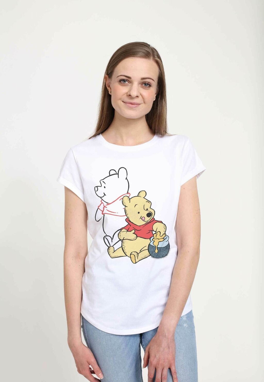 

Футболка с принтом WINNIE THE POOH POOH LINE ART Disney, белый