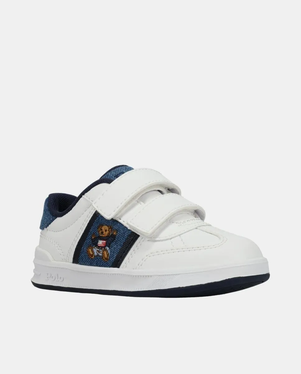 

Детские кроссовки Deportivo Velcro Heritage Court III T-Toe EZ Polo Ralph Lauren, белый