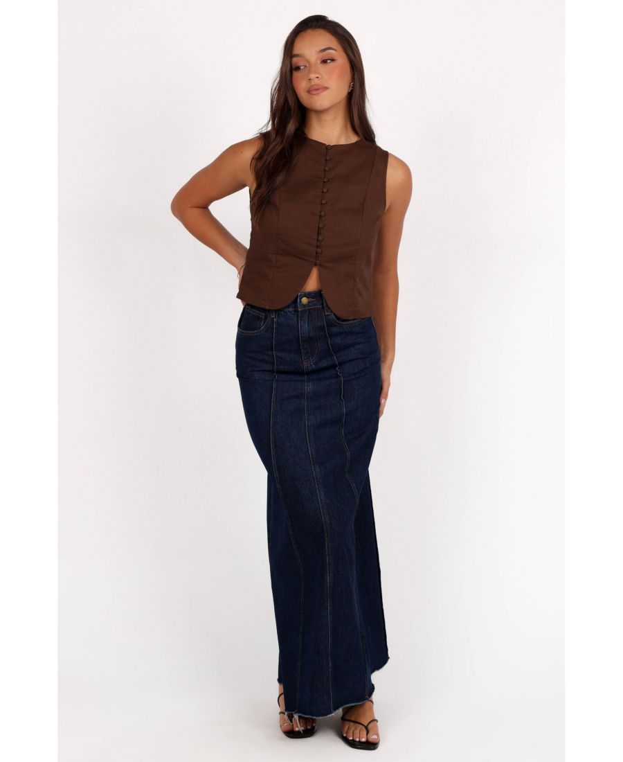 

Женский льняной жилет Daniella Petal and Pup, Brown