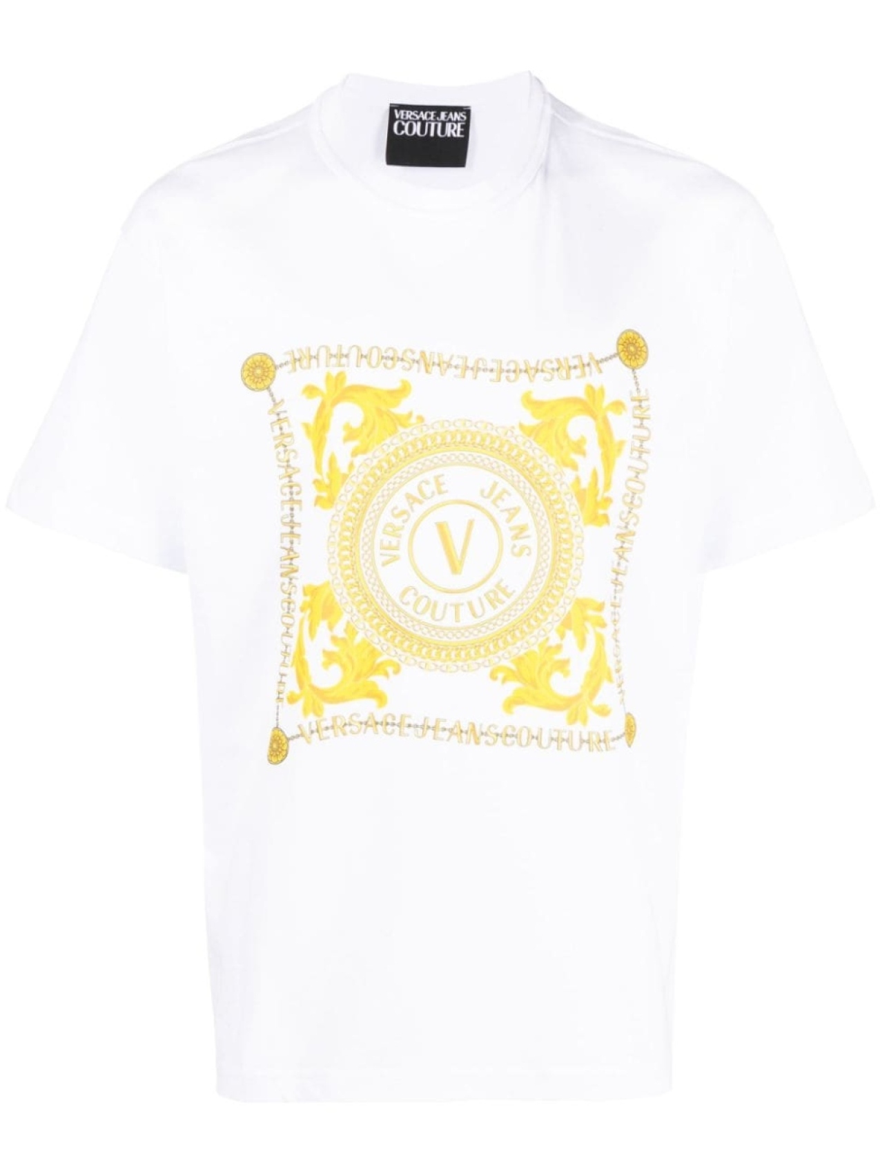 

Versace Jeans Couture футболка из органического хлопка с логотипом, белый