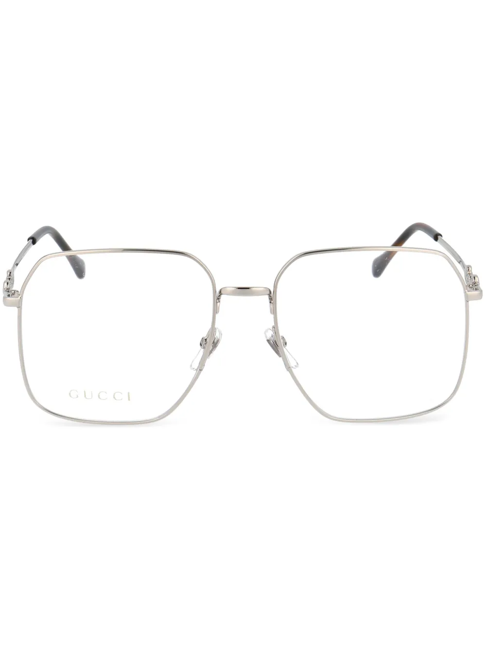 

Очки с декором Horsebit Gucci Eyewear, серебяный