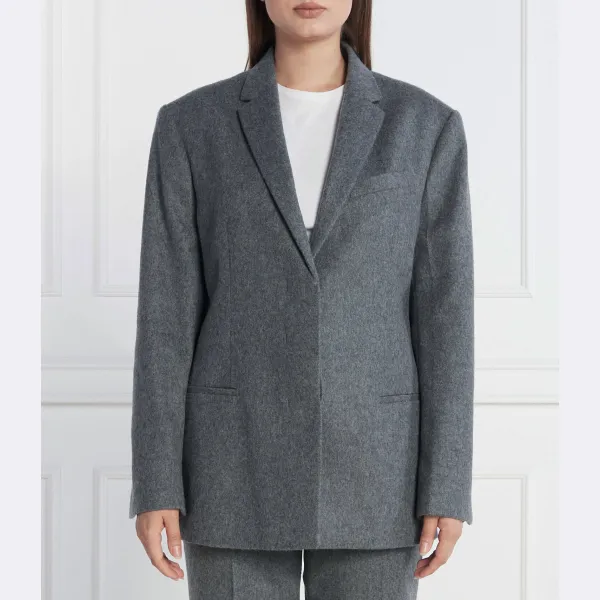 

Элегантный шерстяной жакет классического кроя Calvin Klein, черный