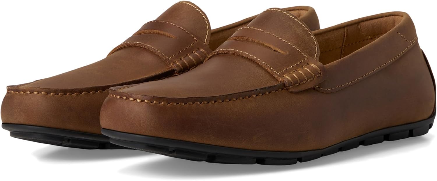 

Мужские слипоны Florsheim Motor Smooth Moc Toe Penny Driver, коричневый