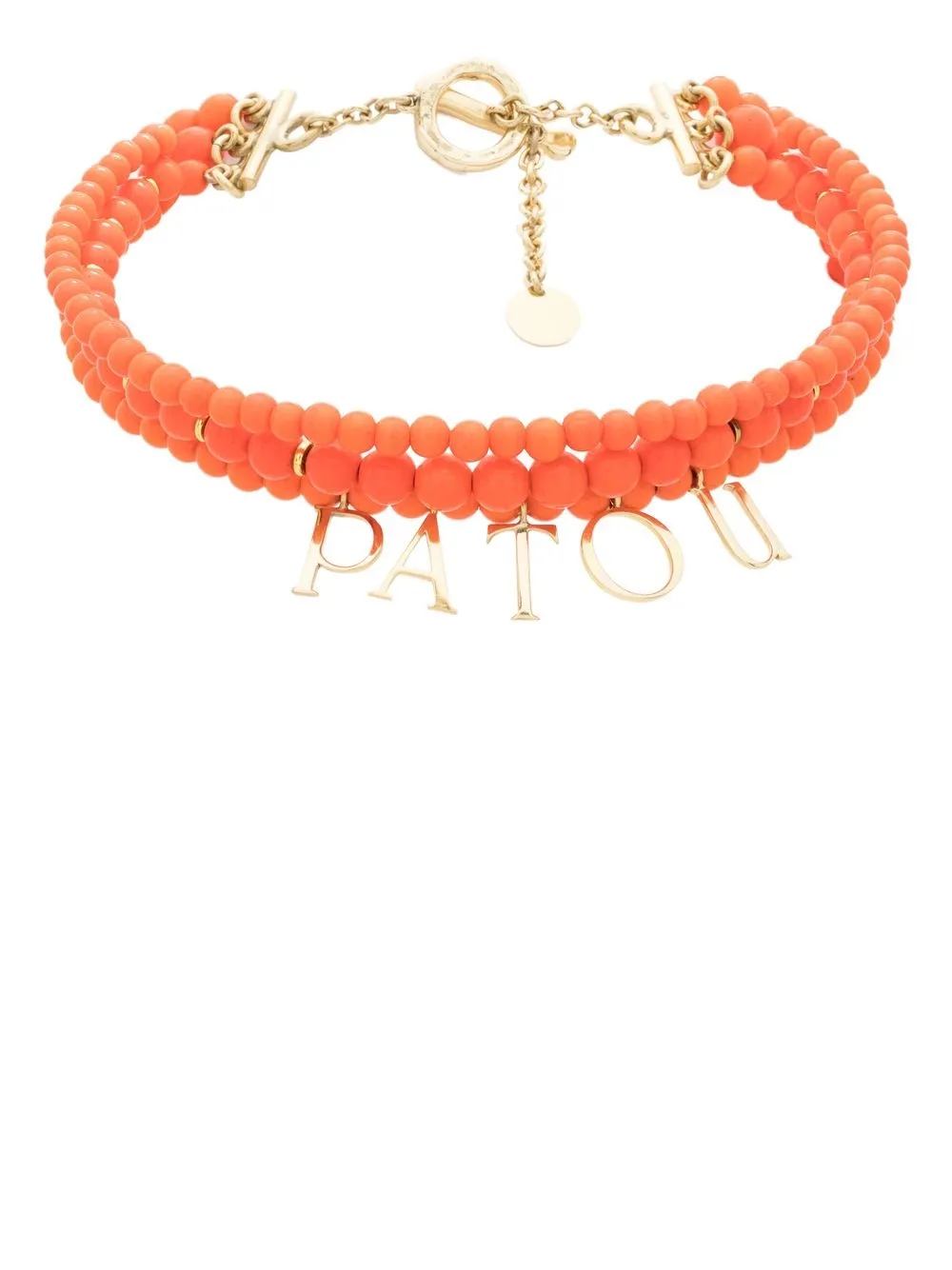 

Колье Pop Peals с логотипом PATOU, оранжевый