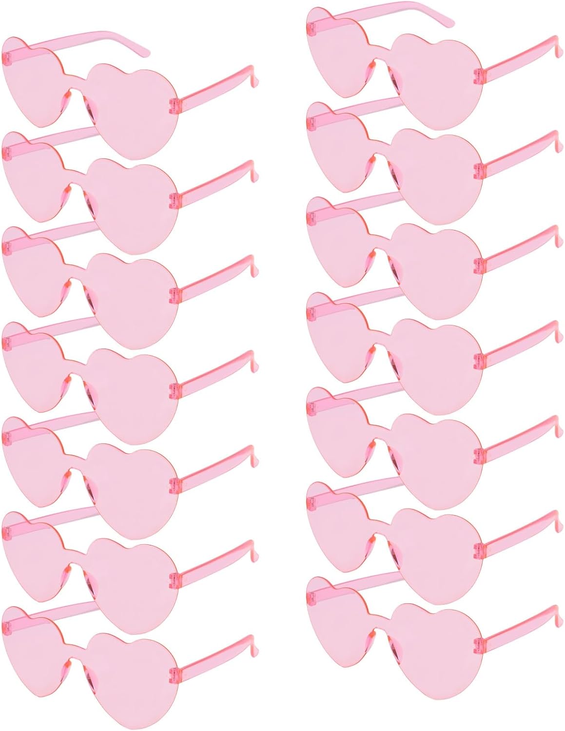 

Набор из 14 солнцезащитных очков в форме сердца для женщин. Очки для вечеринки в форме сердца, для девичника, подружки невесты, в качестве подарков на День святого Валентина ACO-UINT, Pink