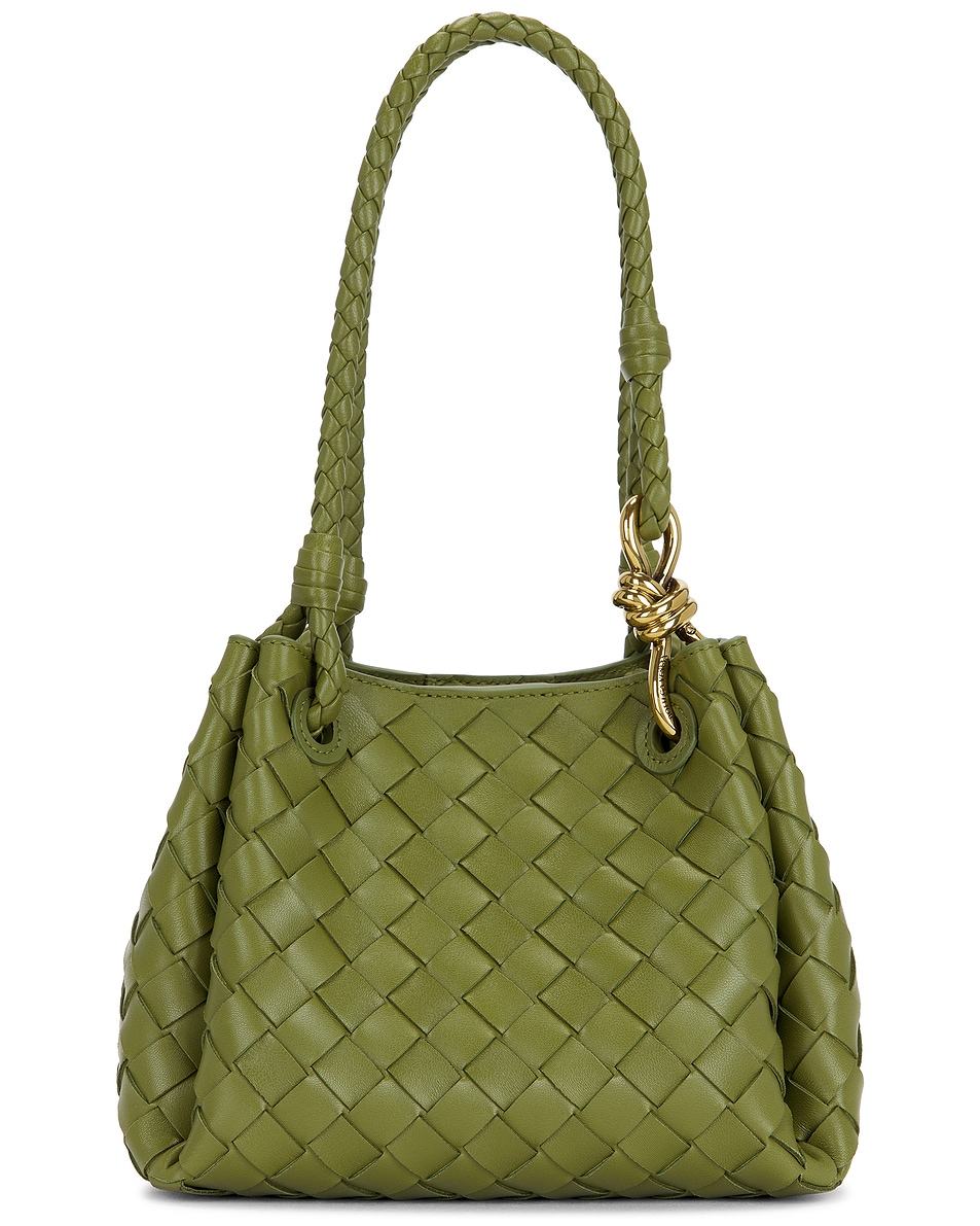 Маленькая сумка Andiamo Parachute Bottega Veneta, Matcha & Muse Brass — фото 3