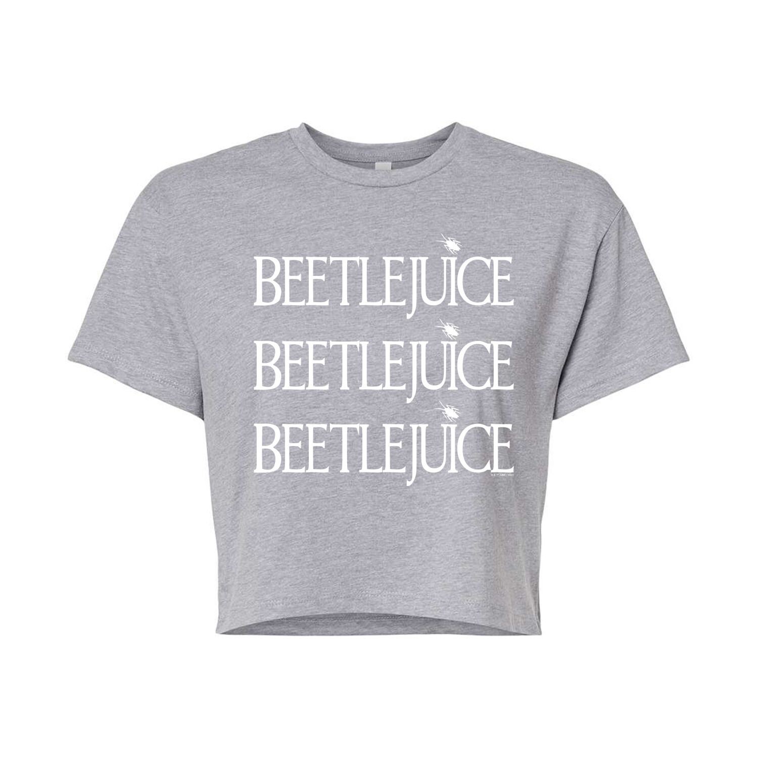 

Укороченная футболка для юниоров Beetlejuice Licensed Character, серый