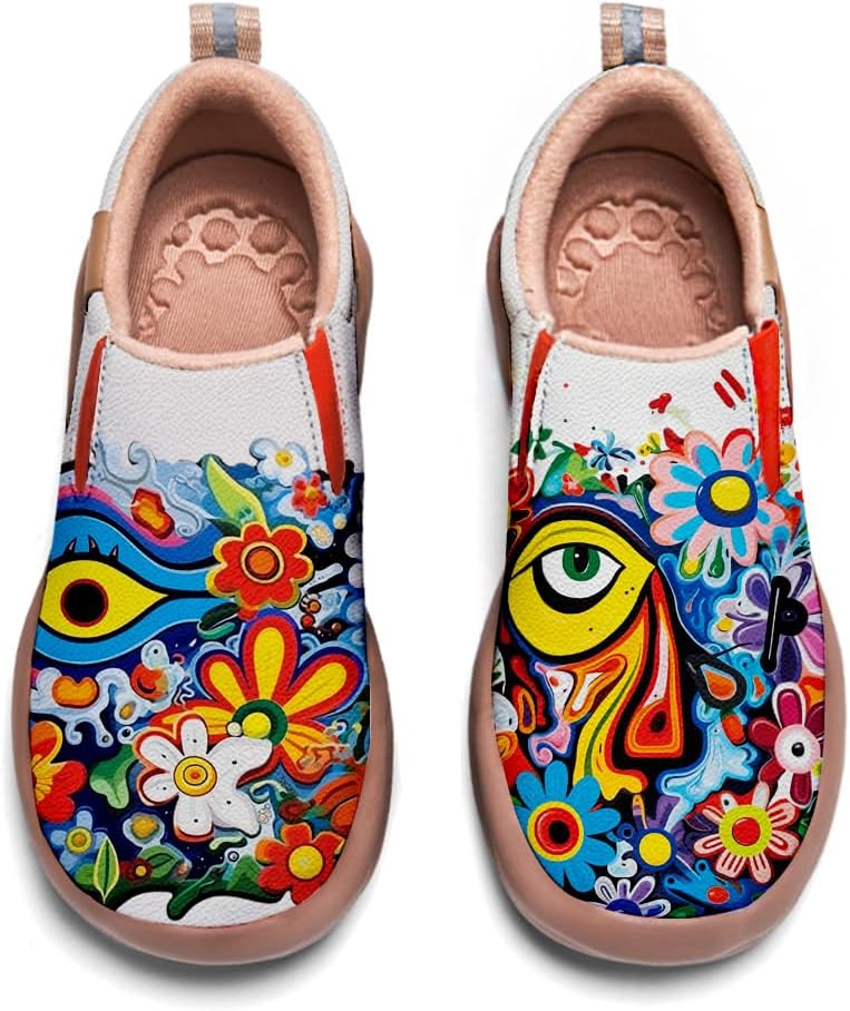 

Мужские раскрашенные обувь для путешествий, повседневные лоферы, прогулочные слипоны, удобные модные кроссовки с художественным дизайном Onehorse, Art-22