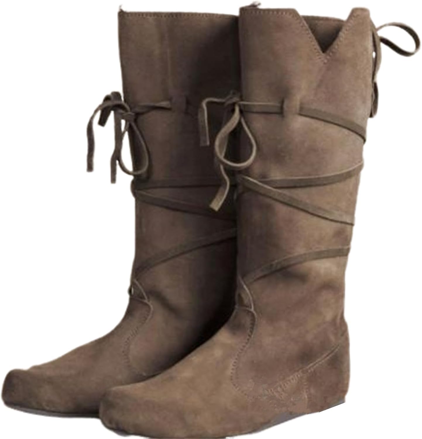 

Мужские сапоги эпохи Возрождения коричневые для косплея, Хэллоуина, викингов, пиратов, стимпанк, высокие сапоги для верховой езды Helltaker