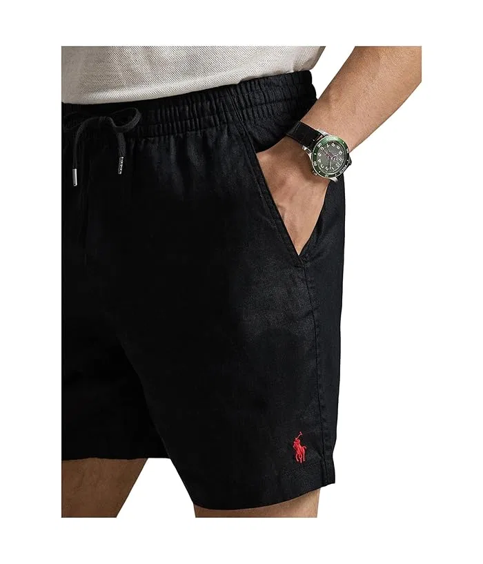 Шорты Polo Prepster из льна Polo Ralph Lauren, Polo Black — фото 4