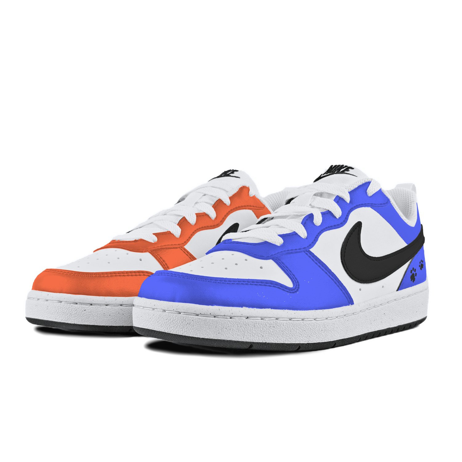 

Nike Court Borough Blue Orange Fruit Charm противоскользящие износостойкие низкие детские скейтбординг кроссовки White для подростков