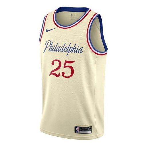 

Баскетбольное джерси Nike MENS NBA Philadelphia 76ers Ben Simmons 25 City Edition Swingman Jersey White Creamy