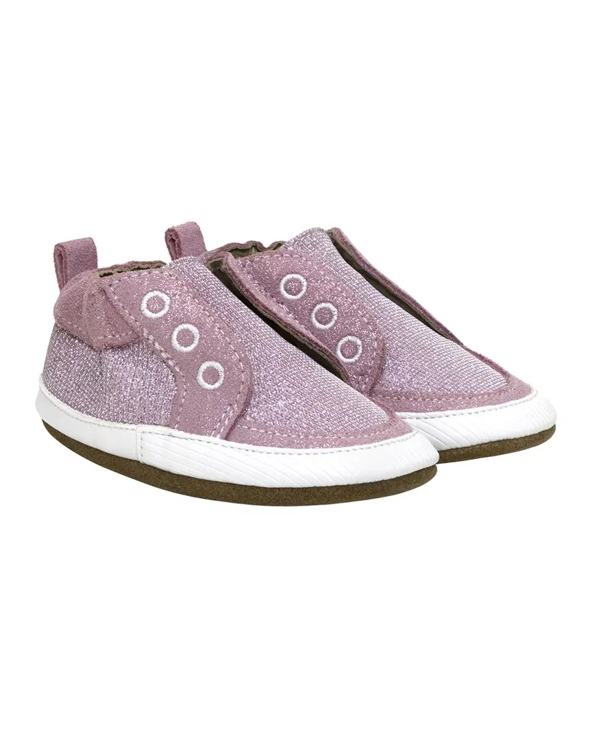 Robeez Stylish Staci Leather Soft Sole, розовый
