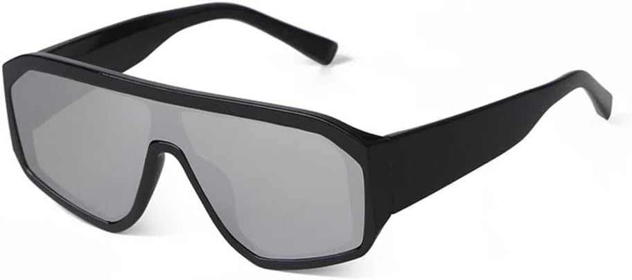 

Модные солнцезащитные очки с зеркальными линзами, большие мужские солнцезащитные очки, очки с плоской верхней частью, прямоугольные женские солнцезащитные очки, женские солнцезащитные очки UV400 Generic, C5