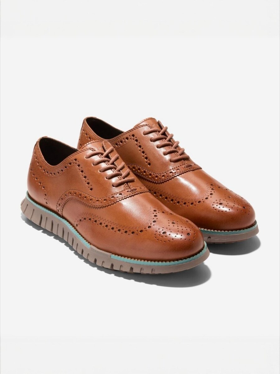 

Туфли на шнуровке Cole Haan ZG RMSTD WINGTIP OX, коричневый