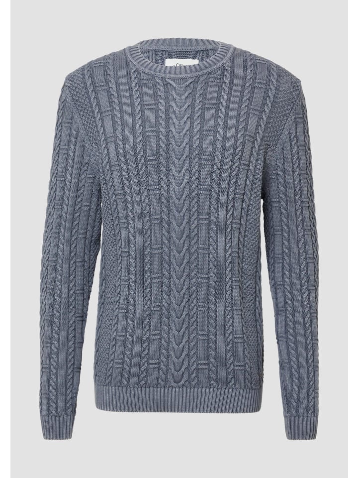 

Вязаный свитер цвета 5363_бледно-голубой s.Oliver