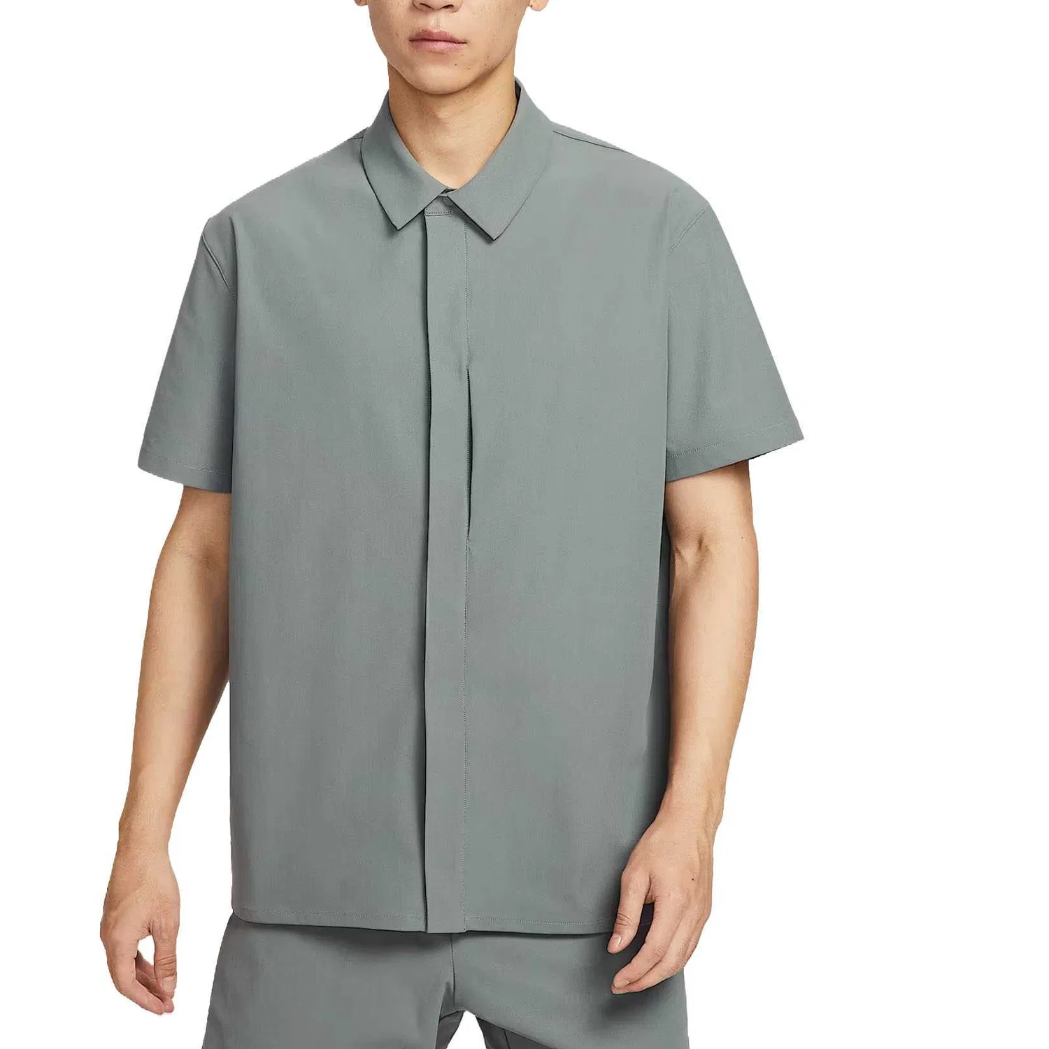 Рубашка Nike Dri-FIT PerfectStretch дымчато-серый/бежево-серый