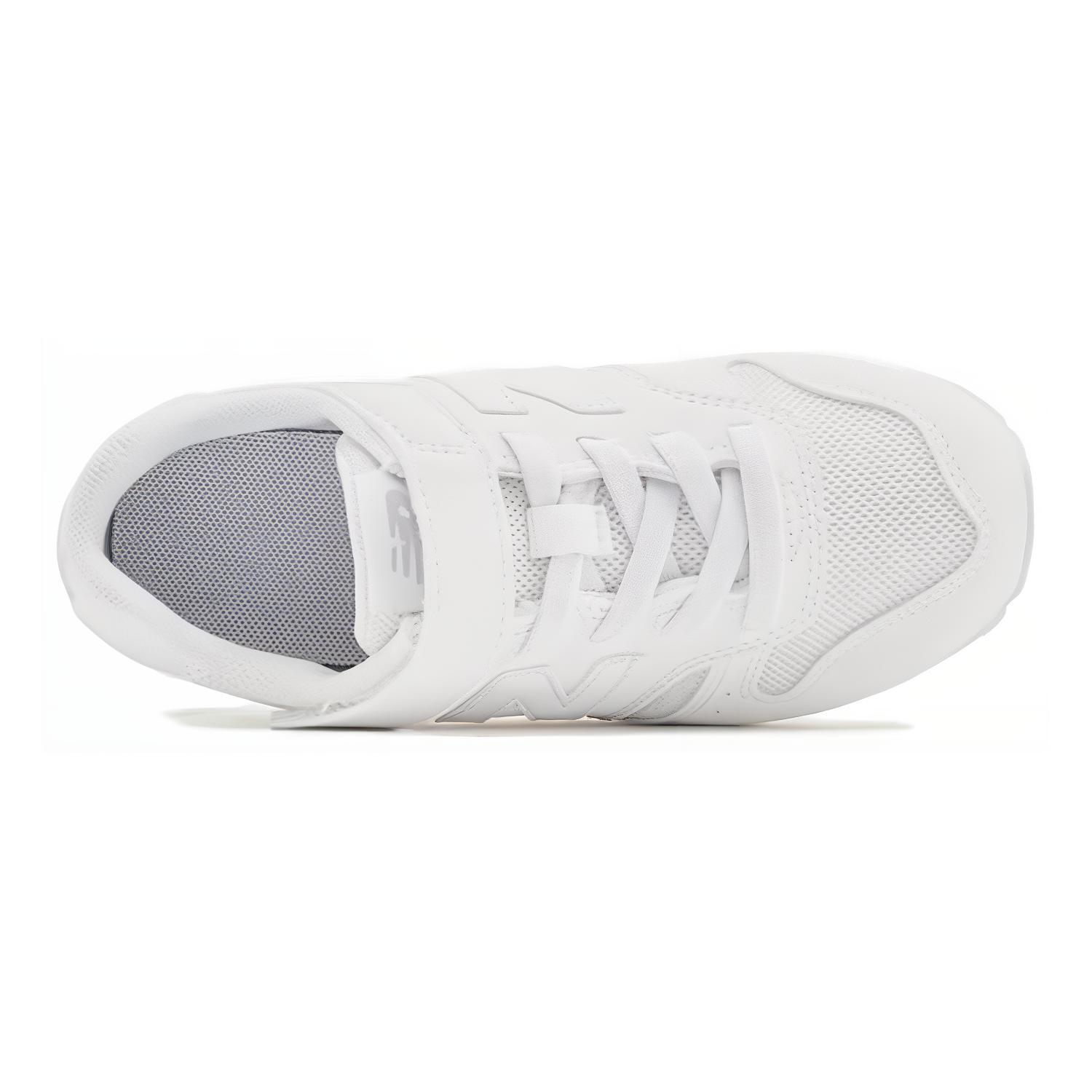 Низкие детские беговые кроссовки New Balance 373 белые — фото 2