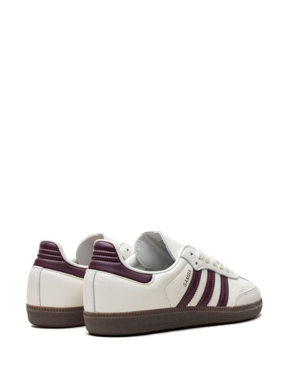Кроссовки Adidas x Emmi Samba Og Off-White/Maroon, белый — фото 3