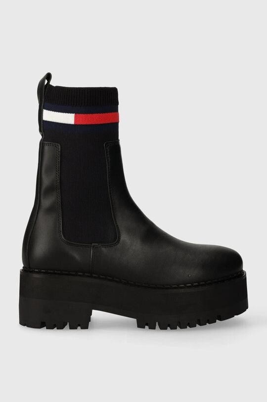 

Кожаные ботинки челси TJW FLATFORM CHELSEA SOCK Tommy Jeans, черный