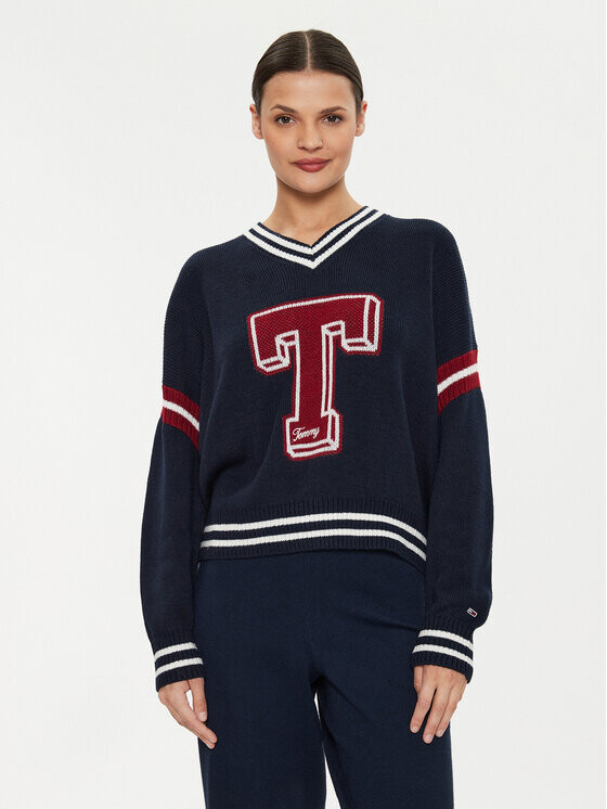 

Свитер оверсайз Tommy Jeans, синий