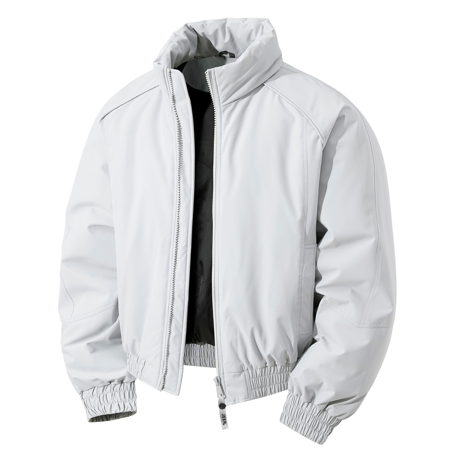 

Пуховик Unisex Stand Collar Thickened Others Jeep, белый серый