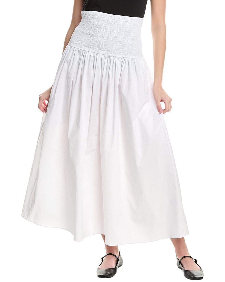 

Однотонная и полосатая юбка Zaria Maxi Solid & Striped, белый