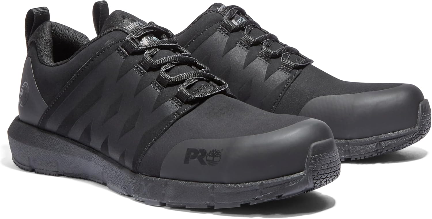 Timberland PRO мужские защитные туфли Powertrain Alloy Toe, Black Raptek — фото 2
