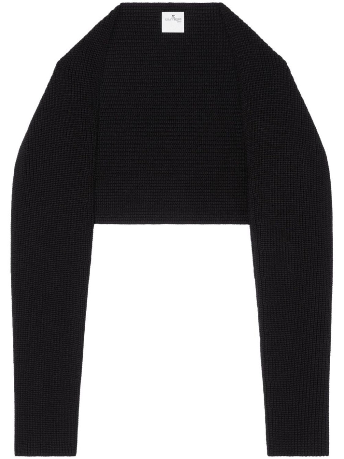 

Courrèges шерстяная накидка на плечо, черный