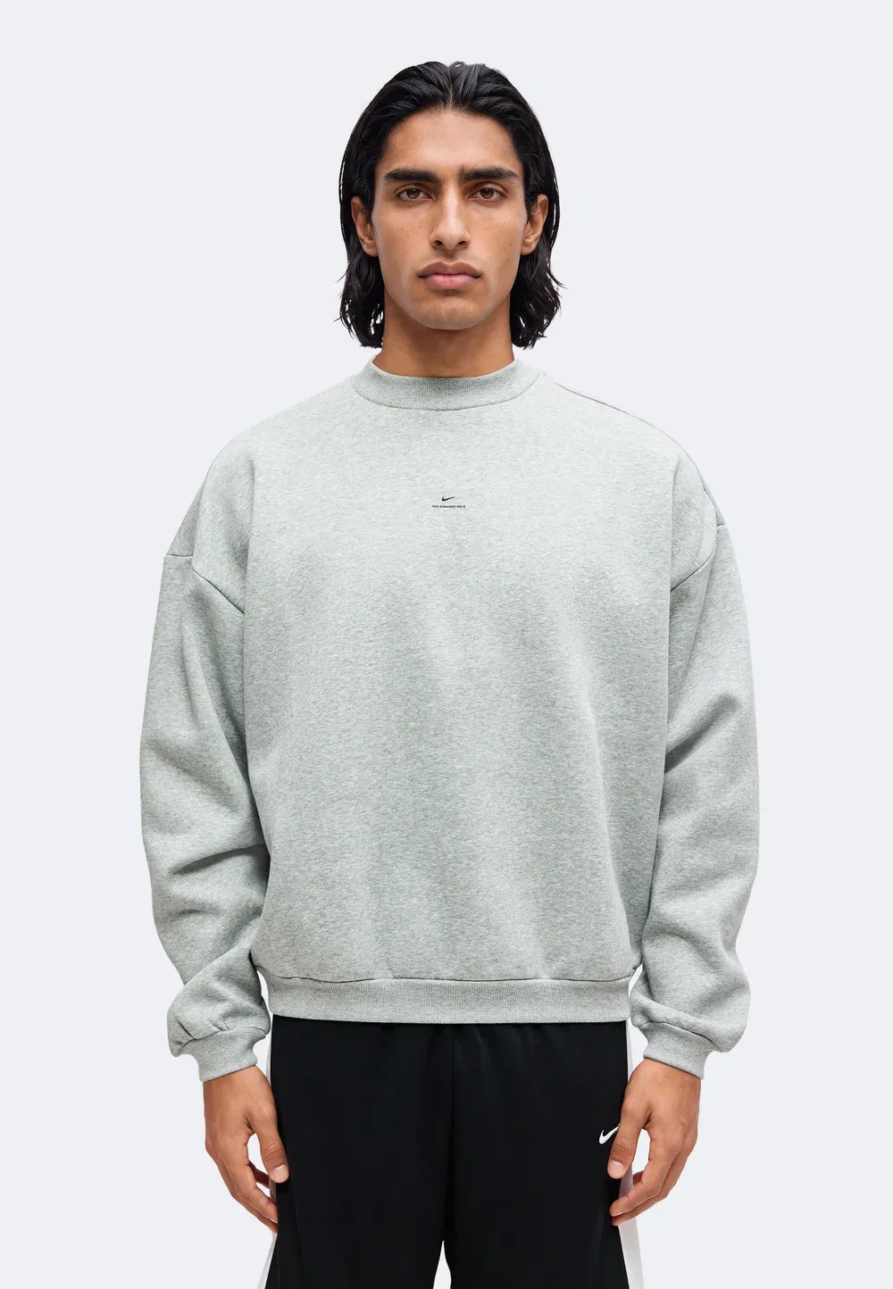 Свитшот Crew Nike Performance, Dark Grey Heather/Black