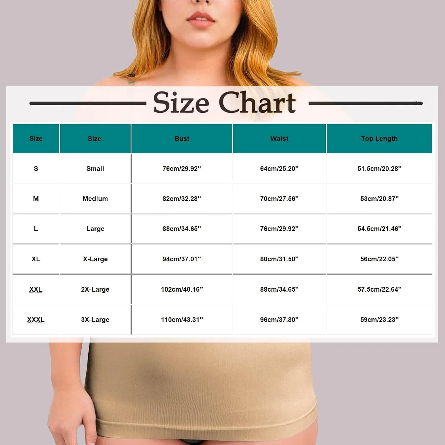 Женская майка на тонких бретелях с низким вырезом, модель Spaghetti Strap Shapewear, коричневый — фото 3