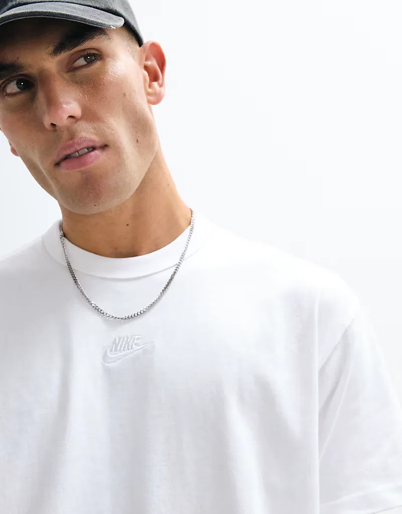 Футболка Nike Premium Essentials оверсайз, белый — фото 2