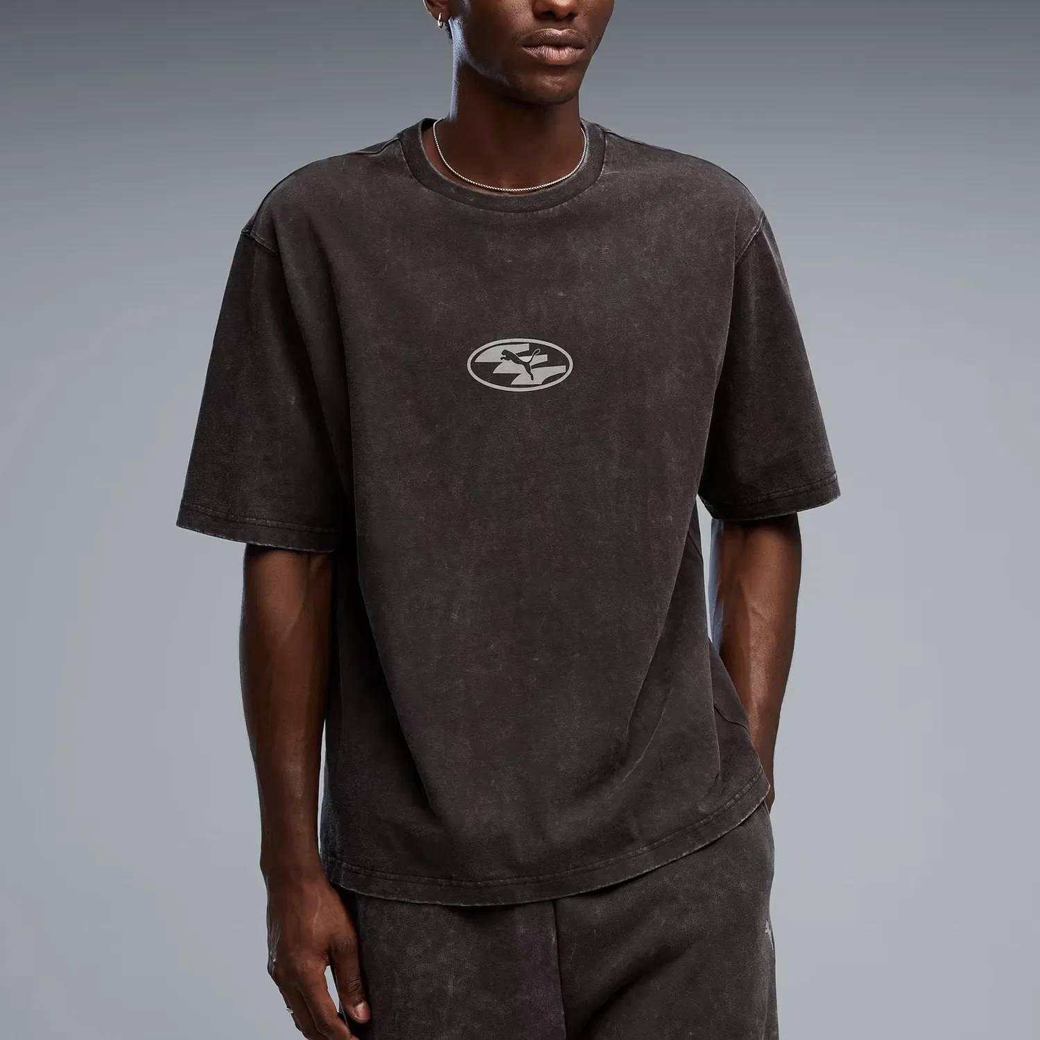 Детская футболка с принтом Black PUMA — фото 4