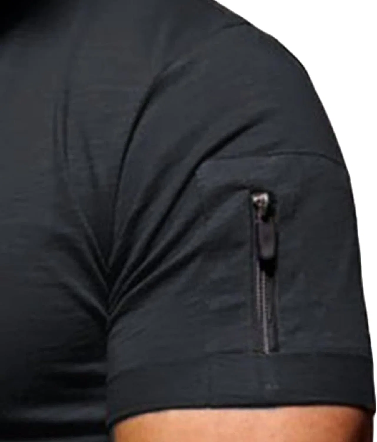 Мужская футболка с V-образным вырезом Bodybuilding Slim Fit, Black — фото 3