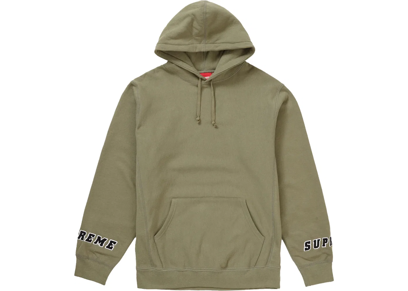 Мужской худи с капюшоном с принтом Supreme, Light Olive