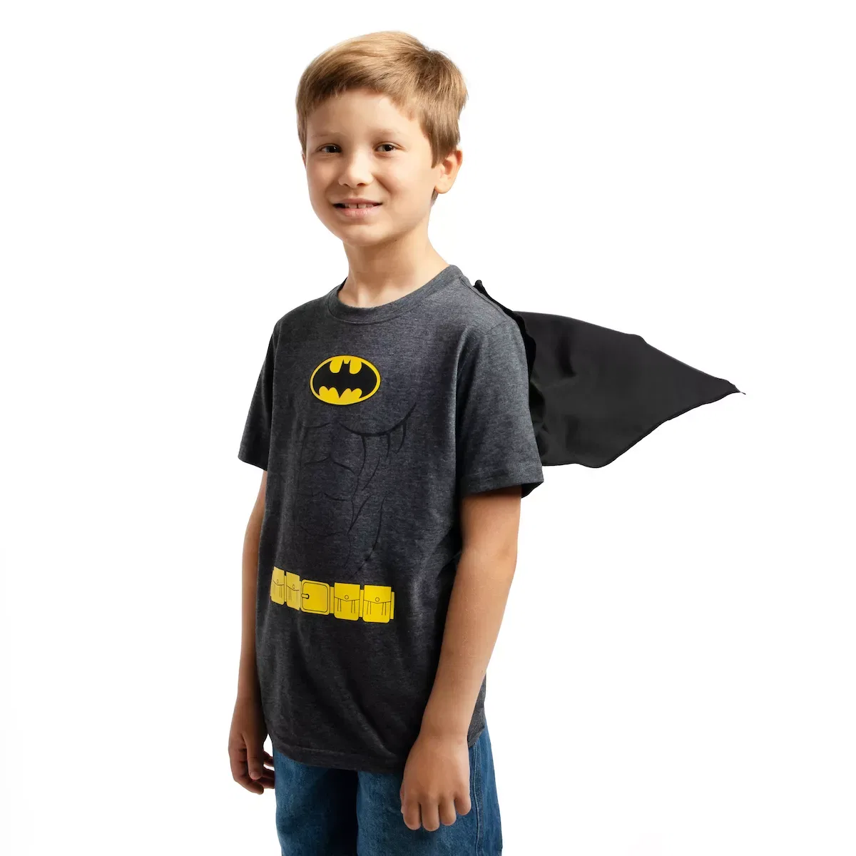 Детское косплей-платье с отстегивающимся плащом Batman Youth Boy Cosplay Batman, Batman Youth Boy Cosplay