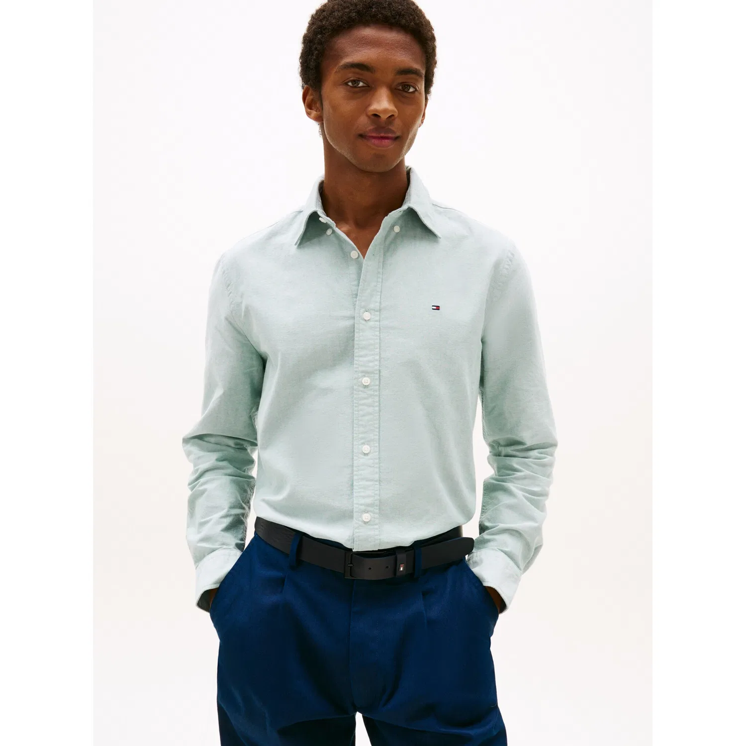 Мужская рубашка с длинным рукавом Regular Fit Tommy Hilfiger, Green — фото 3