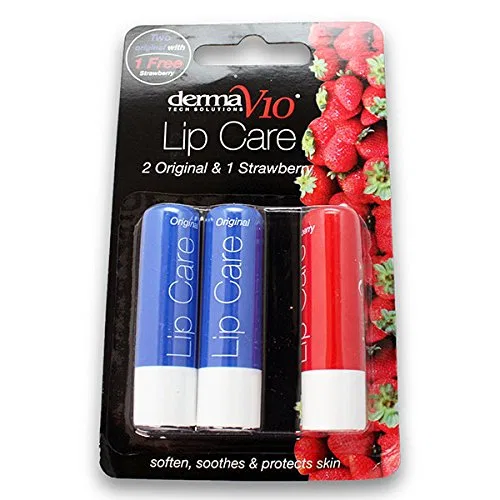 Бальзам для губ Derma V10, Набор из 2, 30 г, Sheer Red